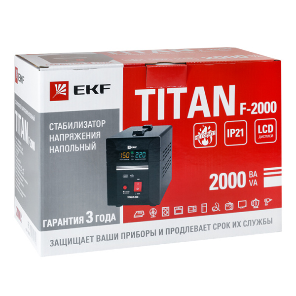 Купить EKF PROxima Стабилизатор напряжения напольный TITAN F-2000