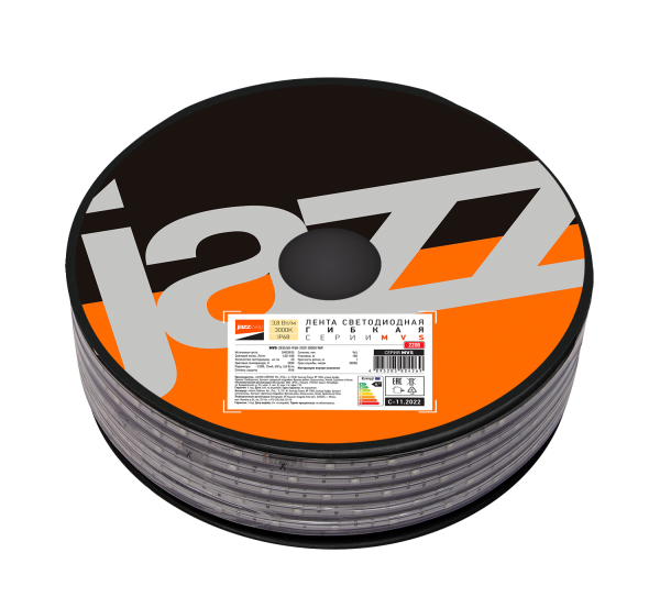 Jazzway Лента MVS-2835/60-IP68-220V 3000K WW - 1m (теплый без аксессуаров) .5004269A