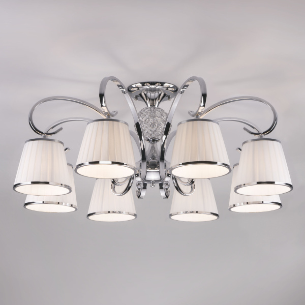 Eurosvet Потолочная люстра с абажурами 60088/8 хром a043771