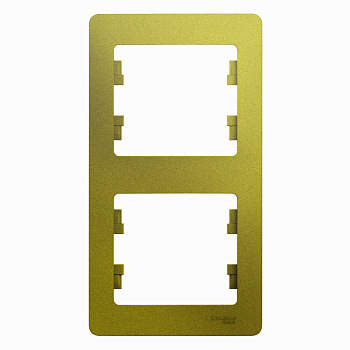 Systeme Electric Glossa Фисташковый Рамка 2-ая, вертикальная