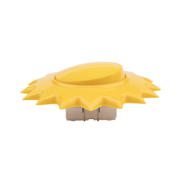 Купить Kranz Выключатель двухклавишный HAPPY с/у, Солнце желтый KR-78-0618