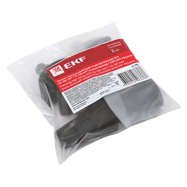 Купить EKF Зажим прокалывающий ответвительный N70 25-150 мм2 /16-120 мм2 (голый провод / СИП) PROxima