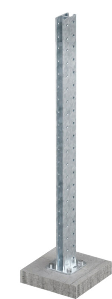 Купить DKC Стойка монтажная усиленная, горячеоцинкованная , высота 1500 мм, комплект