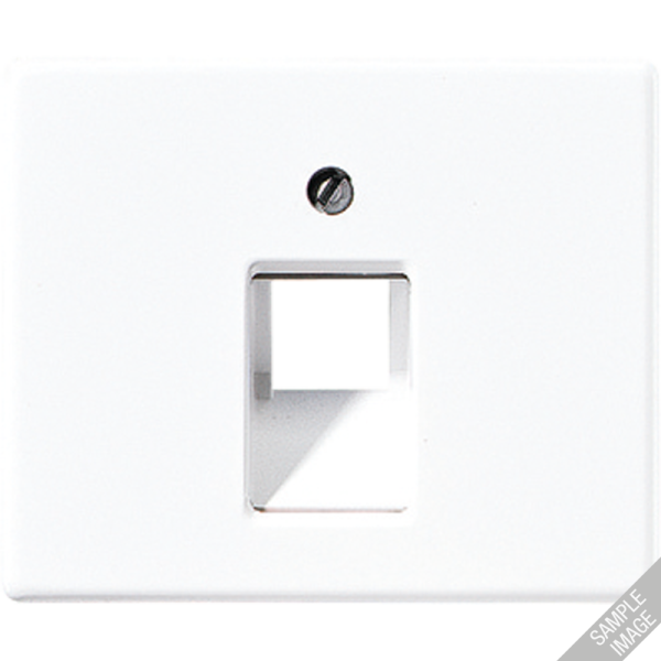 JUNG SL 500 Черная Накладка 1-ой наклонной ТЛФ/комп розетки SL569-1UASW