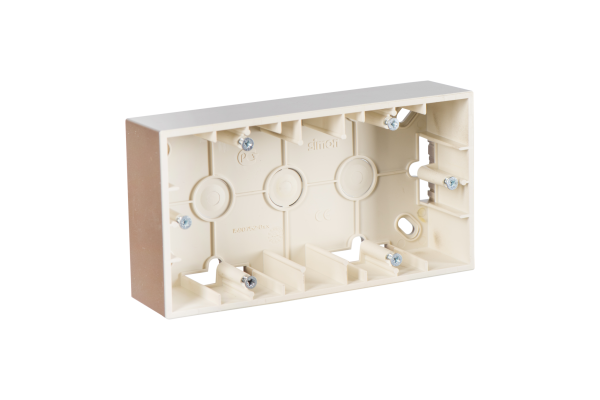 Купить Simon 15 Шампань Коробка 2-ая для наружного монтажа 1590752-034