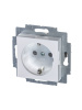 Купить ABB EPJ Levit белый / ледяной Розетка с заземлением со шторками 2CHH203457A6001