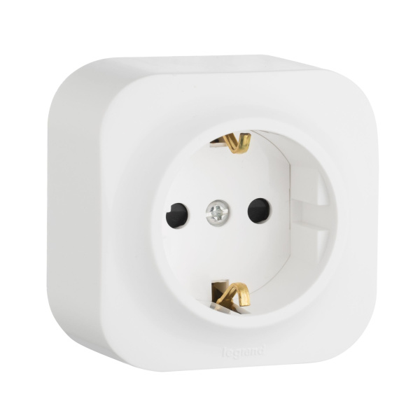 Купить Legrand Quteo Белый Розетка с/з с шт 782220