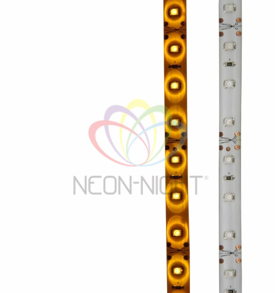 Купить LAMPER LED лента силикон, 8 мм, IP65, SMD 2835, 60 LED/m, 12 V, цвет свечения желтый 141-352