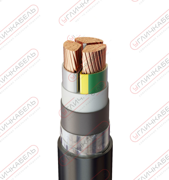 Кабель силовой бронированный ПвБШвнг(B) 3х150 мс(N,PE)-1 Угличкабель PL033131503400000000
