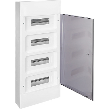 Legrand Practibox S Пластиковый щиток Навесной 4X12 Дымчатая дверь 135614