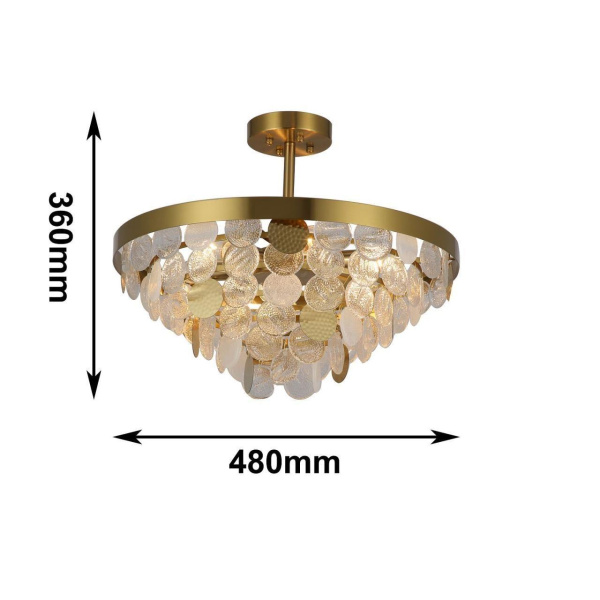 Купить Favourite Светильник подвесной D480*H190/360/ 6*E14*60W, excluded 2905-6P