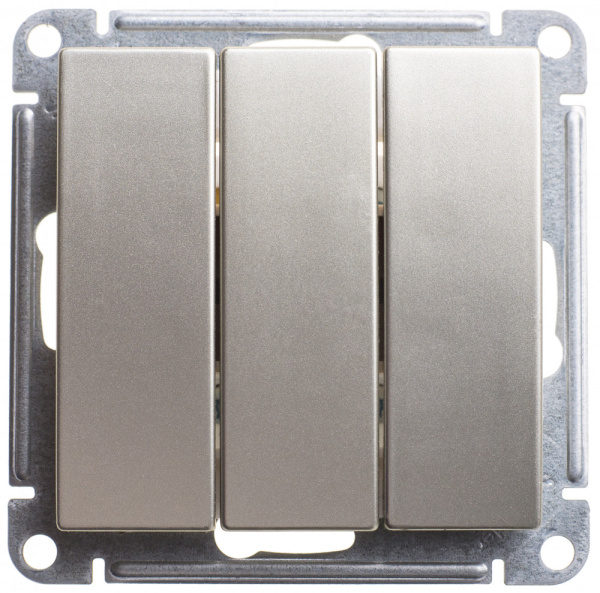 SE Wessen 59 Шампань Выключатель 3-клавишный, 10АХ VS0510-351-4-86