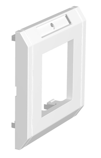 OBO Bettermann Рамка одинарная с полем д/маркировки 86x86 мм (белый) 6258034