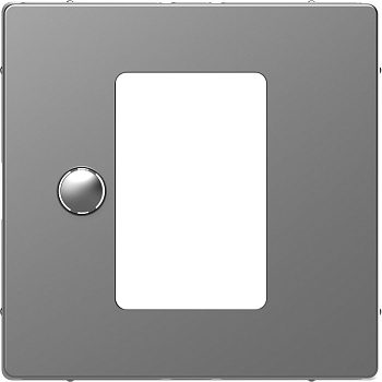 SE Merten D-Life Нержавеющая Сталь Накладка центральная для сенсорного термостата MTN5775-6036