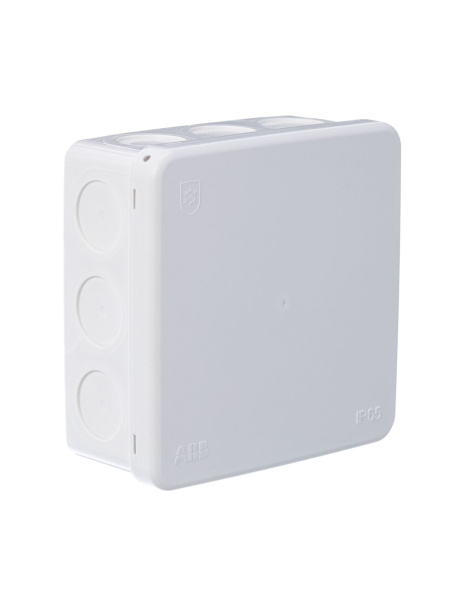 Купить ABB Коробка разветвительная квадратная 104х104 мм, IP 65, белая 2TKA140002G1
