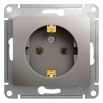 Systeme Electric Glossa Платина Розетка с/з