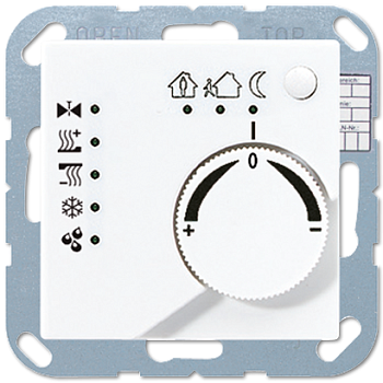 JUNG KNX Белый Регулятор климата с ручкой для установки температуры A2178TSWW