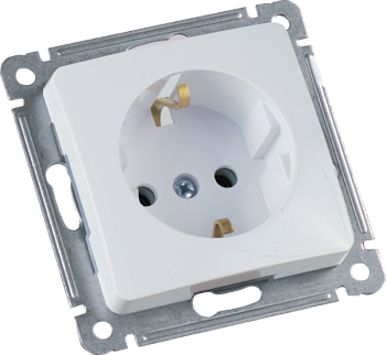 Hegel Мастер внутр Белая РС16-411 Розетка с/з, механизм