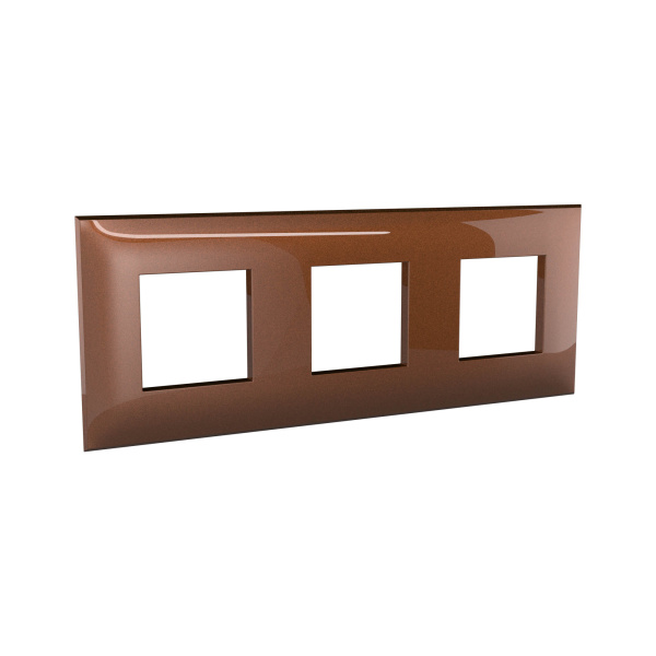 Купить DKC Рамка "Avanti", "Карамельный жемчуг", 3 поста (6 мод.)