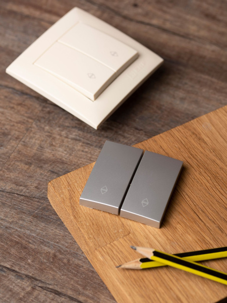 Купить EKF PROxima Валенсия лицевая панель выключателя 2-кл. проходного 10А сталь