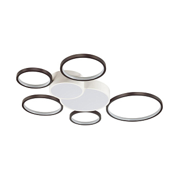 Lumion 5254/99CL LEDIO LN23 белый, черный Люстра потолочная диммир. с ДУ LED 126W 8316Лм 220V NORBERT