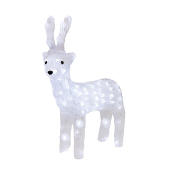 NEON-NIGHT Акриловая светодиодная фигура "Северный олень" 45 см, 100 светодиодов, IP65, понижающий трансформатор в комплекте, 513-270