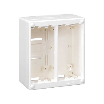 Simon Connect Белая Коробка Cima для поверхностного монтажа в сборе, на 2 Cima-модуля SC200-9