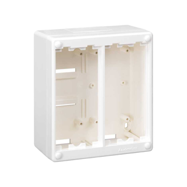 Simon Connect Белая Коробка Cima для поверхностного монтажа в сборе, на 2 Cima-модуля SC200-9