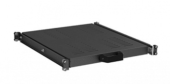 DKC Полка 1U выдвижная перфорированная, глубина 300мм для напольных 19" IT-корпусов ДКС серии CQE, RAL9005