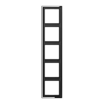 JUNG LS 990 Блестящий Хром Рамка 5-ая GCR2985