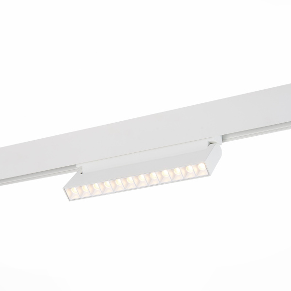 ST Luce ST364.536.12 Магнитный трековый светильник белый LED 1*12W 3000K 1 009Lm Ra>80 36о IP20 L219xW22xH108 48V