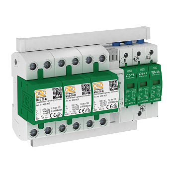 OBO Bettermann Комплект УЗИП 3 пол. (Класс I+II), 255 В 5089775