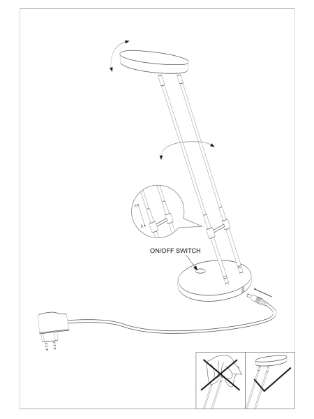 Купить Eglo Лампа LED настольная GEXO, 3W (LED), IP20 93076