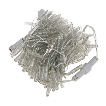 NEON-NIGHT Гирлянда Нить 10м, постоянное свечение, прозрачный ПВХ, 24В, цвет: Тёплый белый 305-156