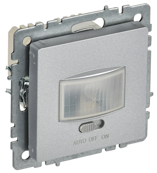 IEK BRITE BASE Алюминий Датчик движения ДС10-1-БрА