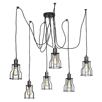 Lussole LOFT Металл Черный /  Металл Подвес E27 60W LSP-9310 Lussole LOFT Металл Черный /  Металл Подвес E27 60W LSP-9310
