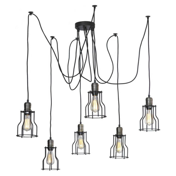 Lussole LOFT Металл Черный /  Металл Подвес E27 60W LSP-9310 Lussole LOFT Металл Черный /  Металл Подвес E27 60W LSP-9310