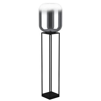 Eglo 39989 Торшер BULCIAGO, 1x40W, E27, H1465, Ø350, основание: B200, T200, сталь, черный/матовое стекло, черный полупрозрачный