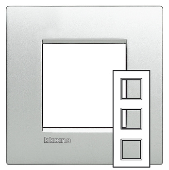 BT LL Алюминий Рамка AIR 2+2+2 мод 71мм LNE4802M3TE
