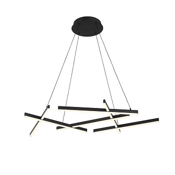 ST LUCE SL394.413.06 Люстра подвесная  Черный/Белый LED 6*13W