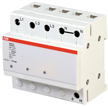ABB OVR Ограничитель перенапряжения T1 3P+N 25 255 7 ( тип 1 ) 2CTB815101R8800