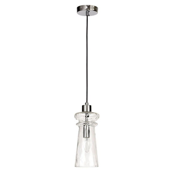 Odeon Light 4968/1A MODERN ODL23 300 хром/прозрачный/металл/стекло Подвес E14 1*40W PASTI