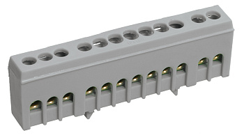 IEK Шина L фаза в корп изол на DIN-рейку ШНИ-6х9-16-К-Ср