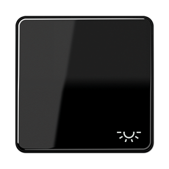 JUNG CD 500/CD plus Черная Клавиша 1-ая с символом ОСВЕЩЕНИЕ CD590LSW
