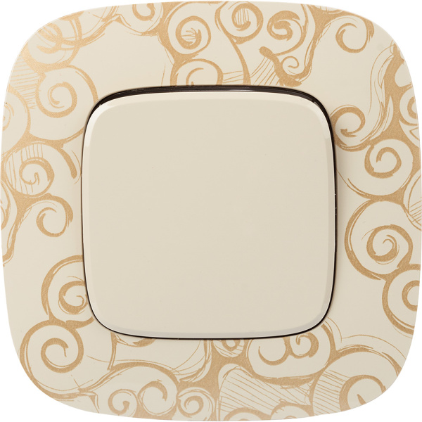 Купить Legrand Valena ALLURE Нарцисс золото Рамка 1-ая 754351