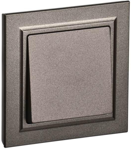 IEK BRITE Темн.бронза Выключ. 1-кл. 10А в сборе ВСР10-1-0-БрТБ