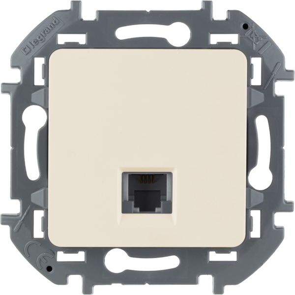 Legrand INSPIRIA Слоновая кость Телефонная розетка RJ11 673821