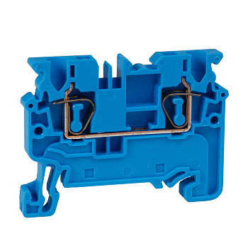 КЭАЗ Клемма проходная пружинная OptiClip CX-2,5-I-BU-24A-(0,2-2,5)-синий