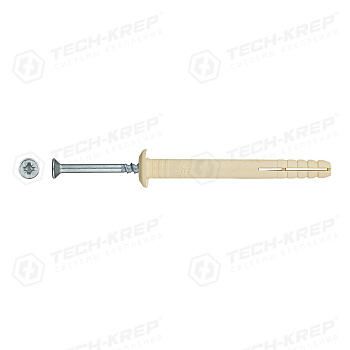 Tech-Krep Дюбель-гвоздь 6L60 гриб. манжета (нейлон) (300 шт) - ведро 102110