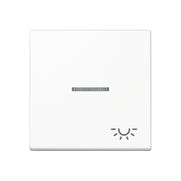 JUNG клавиша с символом "свет" с линзой, белый A590KO5LWW